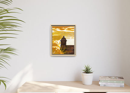 Atardecer en San Juan Framed Canva