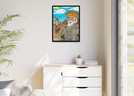 Quijote Jíbaro Framed Canvas - Matte