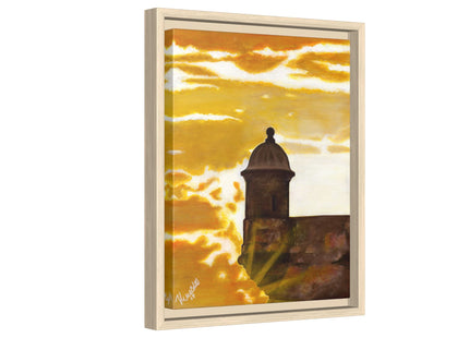 Atardecer en San Juan Framed Canva