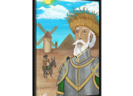 Quijote Jíbaro Framed Canvas - Matte
