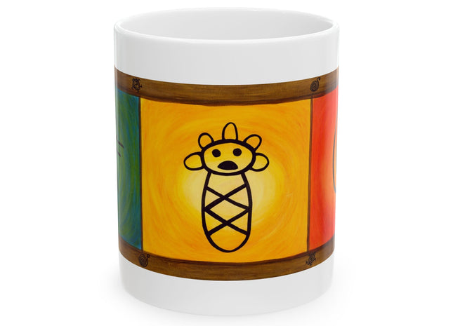 Hieroglyphics Taino Symbols Ceramic Mug —  Coffee Cup (11oz & 15oz)
