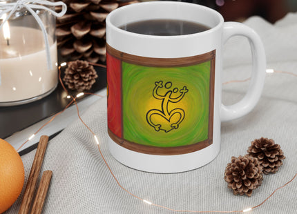 Hieroglyphics Taino Symbols Ceramic Mug —  Coffee Cup (11oz & 15oz)