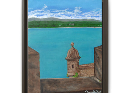 De Paseo en San Juan Matte Framed Canvas