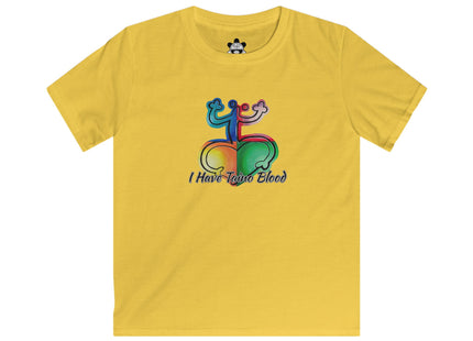 Kids T-Shirt "I Have Your Blood" Colorful Heart & Family Design