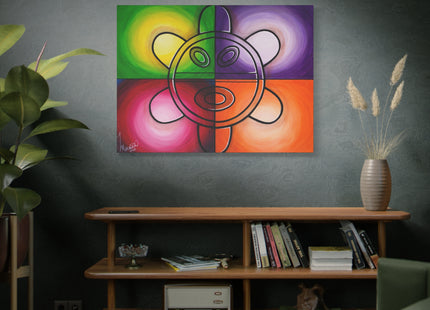 Sol Colorido - Matte Canvas, Stretched, 1.25"