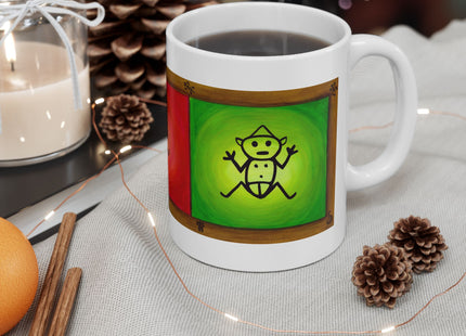 Hieroglyphics Taino Symbols Ceramic Mug —  Coffee Cup (11oz & 15oz)