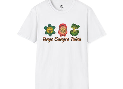 Tengo Sangre Taína T-Shirt — Indigenous Hieroglyphics Taino Symbol Tee (unisex)
