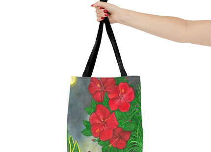 Una Noche en Puerto Rico with coqui and amapolas - Tote Bag